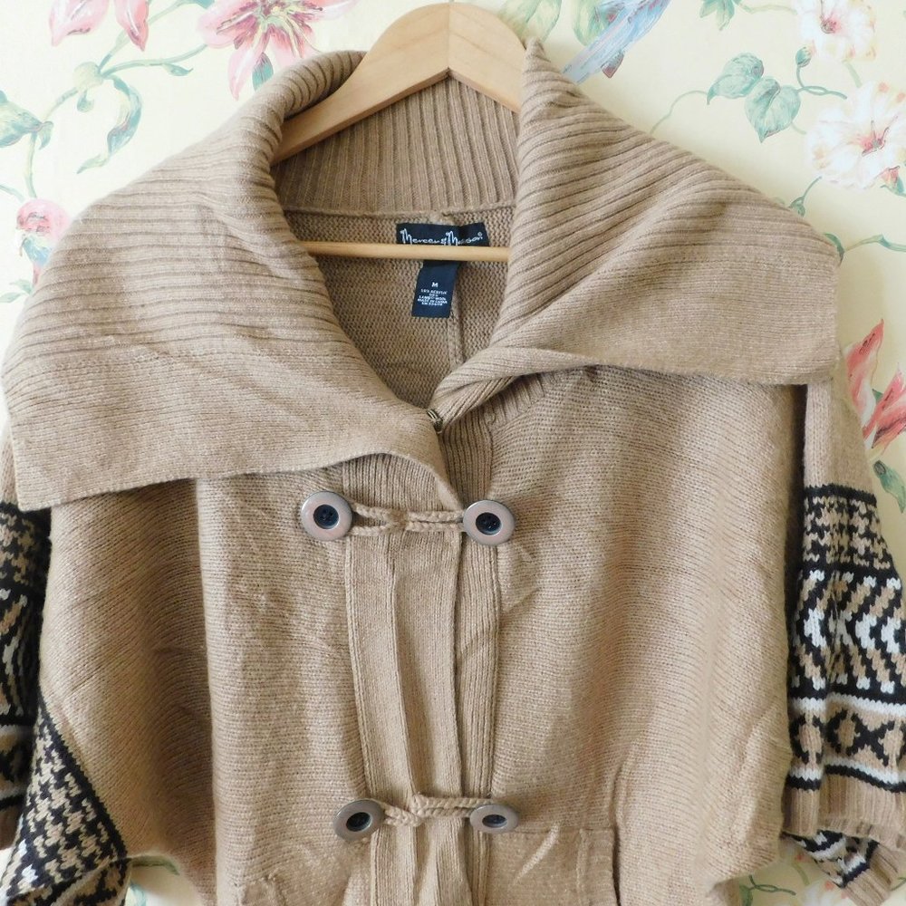 🦔🦔 Aztec Style Lambswool Cardigan - Picture 9 of 10